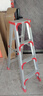 康鹏梯子家用折叠伸缩加厚铝合金人字梯室内多功能伸缩楼梯登高工程梯 全三角片加固-1.2米加厚 实拍图