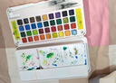 掌握（GRASP）36色固体水彩颜料儿童美术绘画水彩水粉美术专业工具初学者手绘画颜料出游创作户外写生必备 实拍图