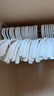 懒角落无痕衣架子防滑晾晒衣撑宿舍学生加粗衣挂 无痕款*20+宽肩款*10白 实拍图