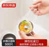 京东京造 水槽过滤网 一次性厨房水池地漏下水道漏网 松紧束口【500只】 实拍图