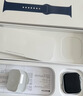 Apple/苹果 Watch Series 10 智能手表GPS款42毫米银色铝金属表壳丹宁色运动型表带S/M MX1J3CH/B 实拍图