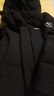 鸭鸭（YAYA）孙颖莎同款时空道宇系列三防羽绒服男女短款新款加厚面包服外套 星空黑色 S (建议90-110斤) 实拍图