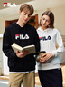 FILA斐乐官方情侣款连帽卫衣2025秋季休闲宽松针织长袖上衣 实拍图