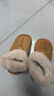 新款棉拖鞋女毛绒女士女外穿拖鞋家居棉鞋eva防臭防滑棉拖毛拖鞋 浅棕色 38-39 实拍图
