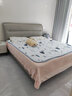 顾家家居（KUKA）京东独家家具卧室百搭耐磨简约奶油风头层黄牛皮双人大床DS8116B 8116【舒适版 坚韧耐磨皮】新芽米1.8m 实拍图