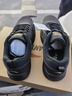 安踏男鞋运动鞋男秋冬季男士软底网面跑步鞋休闲鞋皮面保暖防水鞋子男 (秋季网面透气)黑/金属金 42.5 （9码） 实拍图