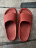 朴西香蕉船情侣凉拖鞋女浴室不易滑室内居家四季拖鞋男 红色 35-36 实拍图