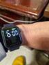 其他品牌高颜值LED手表时尚方形学生科技感超强夜光数字个性运动 雾霾蓝 实拍图