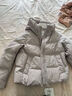 坦博尔羽绒服女短款连帽百搭秋冬小个子女士外套330332D 玫瑰灰 160  实拍图