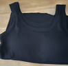 浪莎吊带背心女带胸垫免穿文胸可外穿内搭运动螺纹打底衫 黑色 L  实拍图