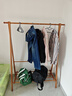 家逸实木衣架落地立式衣帽架挂衣架卧室可折叠置物架简约晾衣服架子 实拍图