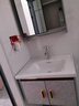 【上门安装】洗手盆柜小户型浴室柜陶瓷一体盆卫生间洗脸盆柜家用 对开门60CM陶瓷盆+镜柜 实拍图