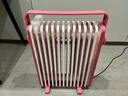 美的（Midea）【樱落】取暖器/电热油汀/油酊电暖器/电暖气家用/烤火炉/13片全屋升温速热/电热器烘衣加湿HYX22K 实拍图