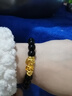 大号貔貅手链六字箴言福禄双全金黄色男女通用高档霸气新款手串 纯黑手串 实拍图