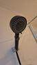 四季沐歌（MICOE）黑色增压淋浴花洒喷头套装 浴室淋浴头花洒手持花洒三件套HS125 实拍图