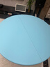 方杰 折叠圆桌餐桌酒店大圆桌面家用桌子户外便携式塑料餐桌吃饭桌 1.35米 8-10人蓝 加固款 实拍图