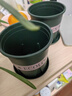 九千谷花盆加仑盆塑料花盆家用园艺种植小花盆带托盘14*14cm 2个装5051 实拍图