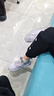 七波辉（7-PE）女童鞋子冬季2026新款加绒二棉鞋女孩防滑软底皮面防水儿童运动鞋 实拍图