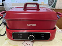 苏泊尔（SUPOR）电蒸锅 电煮锅 电火锅 家用多功能烤鱼烤肉锅 多用途分体不粘料理锅 蒸煮炖涮电热锅H3423FK863A 实拍图