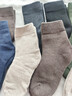 南极人10双男士袜子男舒适毛圈睡眠袜保暖袜透气中筒袜秋冬季加绒加厚 实拍图