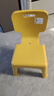 禧天龙家用加厚凳子椅子带靠背幼儿矮凳宝宝椅小板凳换鞋凳 创意凳子 亮丽黄1只装【经典款】 实拍图