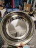【不锈钢】和面盆厨房烘焙家用火锅盆洗菜打蛋汤锅盆醒面盆料理盆 34cm【热卖款】不锈钢和面盆 实拍图