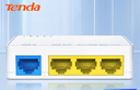 Tenda腾达PoE中继器一拖三 4口百兆poe交换机 供受电一体 一进两/三出 监控网络交换器网线分线器S204PD 实拍图