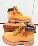 骆驼（CAMEL）【王俊凯同款】马丁靴男鞋冬季新款高帮大黄靴女户外工装登山靴子 GE122W7757T 金黄色 (男款) 39 实拍图