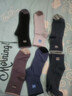 棉满满袜子男士100%纯棉抑菌防臭秋冬季中筒透气商务休闲黑色长筒袜6双 实拍图