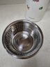 厨房加厚不锈钢盆洗菜盆沥水篮漏盆厨房家用滤水篮淘米和面篮子 特厚加高不锈钢沥水篮20CM 实拍图