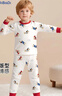 巴帝巴帝婴幼儿童纯棉秋衣秋裤套装男女童睡衣家居服 狗狗乐园 120 实拍图