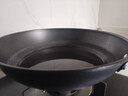 京严炒锅章丘款铁锅无涂层炒菜不粘锅家用精铁锅具燃气电磁炉用已开锅 【燃气灶专用】适合2-3人  赠盖铲  直径 30cm 百年工艺｜传统铁锅｜健康不沾 实拍图