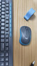 罗技（Logitech）MK275 键鼠套装 无线键鼠套装 办公键鼠套装 全尺寸 商务键鼠套装 带无线2.4G接收器 黑蓝色 实拍图