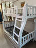 皓娜实木儿童上下床上下铺两层高低子母床小户型加厚多功能双人子母床 单梯款+床垫+书架+双抽 上铺宽0.8米下铺宽1米 实拍图