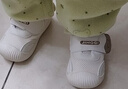 婧麒（JOYNCLEON）婴儿学步鞋0-1岁春夏秋季防滑机能鞋1到3岁婴儿鞋男女宝宝儿童鞋 奶白色 【四季款】 15 码(内长12cm 脚长11.5cm) 实拍图
