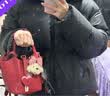 toutou头层牛皮菜篮子红色单肩斜挎水桶包结婚女孩闺蜜纪念日女生日礼物 实拍图