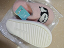猪爸爸儿童棉拖鞋男童室内家居防滑女宝宝秋冬2024新款保暖拖鞋粉色220 实拍图