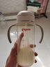 贝亲（Pigeon）自然成长翻盖直饮吸管 大童奶瓶330ml 经典款 18月+  AA278 实拍图