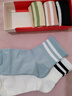 猫人女士袜子女秋冬100%纯棉防臭抑菌中筒袜休闲运动棉袜女袜百搭5双 实拍图
