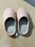 内泊（NEIBO）【超舒服】乳胶棉拖鞋女冬季天室内家居防滑防臭橡胶软底羊毛粉40 实拍图