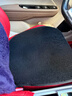 准航汽车坐垫短毛绒冬季单片保暖车用座垫单座椅垫防滑车型通用加厚黑 实拍图
