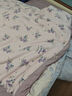 苏萱纯棉四件套全棉床上用品清新碎花被套宿舍床单被罩三件套床笠四季 浅影 1.8m 床单款 四件套-被套200x230cm 实拍图