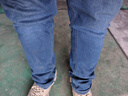 真维斯（Jeanswest）王一博代言牛仔裤男秋冬新款天丝舒适修身直筒高端潮牌休闲裤子男 深蓝【天丝厚款】 36 码(2尺8) 【建议160-175斤】 实拍图