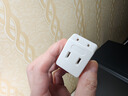 【工厂直发】迷你一转三插座 扩展插座插座转换器无线插头排插插排 新国标家用宿舍办公靠墙 高级白一个简装(活动专享) 实拍图