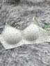 七色纺蕾丝花边舒芙蕾内衣女小胸聚拢固定杯文胸无钢圈软支撑防下垂胸罩 实拍图