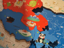 智酷堡中国世界地图拼图磁力儿童3到6岁启蒙益智玩具男女孩生日礼物套装 实拍图