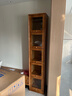 香木语实木窄书架落地抽拉柜收纳书柜带玻璃门立柜书桌边柜格子柜夹缝柜 实拍图