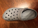 京东京造【抗菌洞洞鞋】凉鞋情侣旅行沙滩两穿eva凉拖鞋男士水泥灰42-43 实拍图