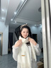 CinvaiKrose韩版围巾女2025新款秋冬保暖加厚围脖披肩百搭男生日元旦新年礼物 白色【生日礼物可代写心意贺卡】 实拍图