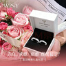 唯一（Winy）999纯银情侣戒指一对男女款新年元旦跨年礼物送女友生日告白对戒 实拍图
